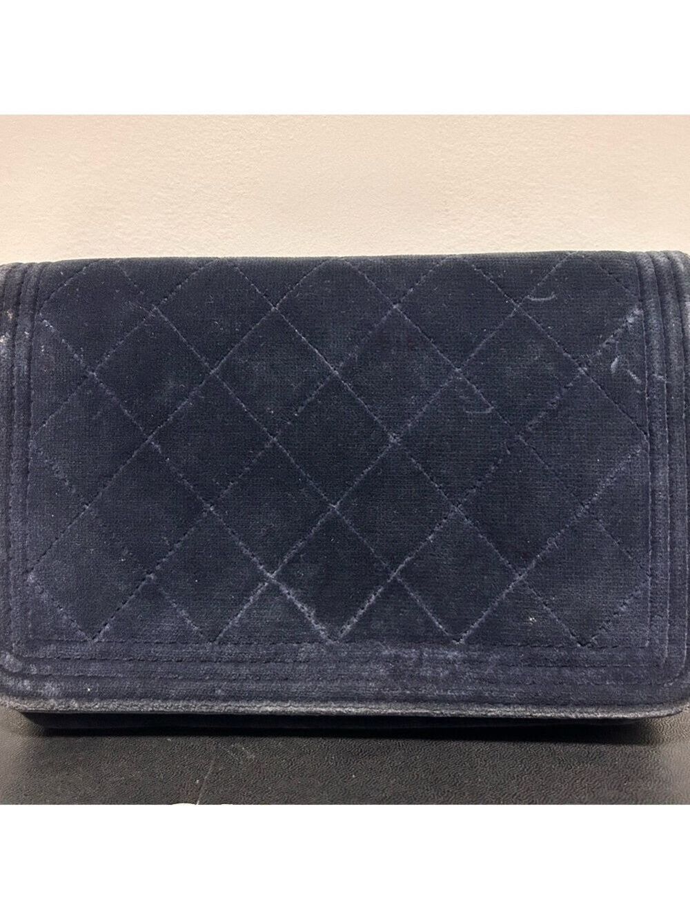 Chanel Navy Boy Velvet WOC - Picture 10 of 15